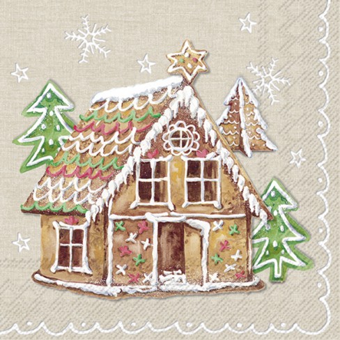Салфетки 20бр Gingerbread Valley екрю Салфетки 20бр Gingerbread Valley екрю
